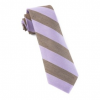 Italy Direct Shop Men's Lavender Levi Stripe Necktie