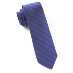 Italy Direct Purple Tunnel Stripe Necktie Shop Men's