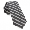 Italy Direct Charcoal Canopy Stripe Necktie Shop Men's