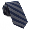 Italy Direct Grey Lumber Stripe Necktie