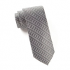 Italy Direct Shop Men's Black Native Herringbone Stripe Necktie