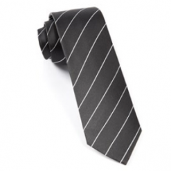 Italy Direct Bullet Gun Pencil Pinstripe Necktie