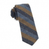 Italy Direct Brown Varios Stripe Wool Necktie