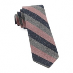 Italy Direct Pink Varios Stripe Wool Necktie Shop Men's