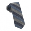 Italy Direct Serene Blue Varios Stripe Wool Necktie Shop Men's