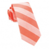 Italy Direct Coral RSVP Stripe Necktie