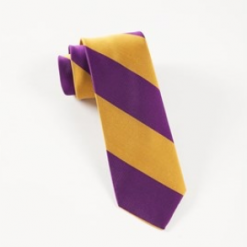 Italy Direct Plum Super Stripe Necktie