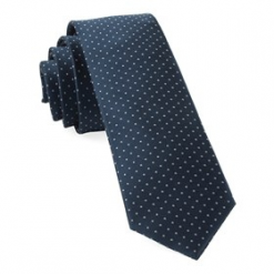 Italy Direct Navy Mini Dots Necktie