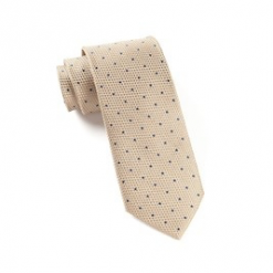Italy Direct Tan Grenafaux Dot Necktie