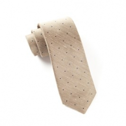 Italy Direct Tan Bulletin Dot Necktie