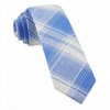 Italy Direct Shop Men's Light Blue Rancho Plaid Necktie