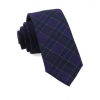 Italy Direct Eggplant Pittsfield Plaid Necktie
