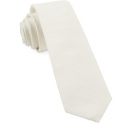 Italy Direct Shop Men's Ivory Linen Row Necktie