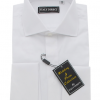 Italy Direct Shop Men's White French Cuff Classic Fit Dress Shirt