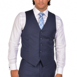 Italy Direct Beautiful Blue Vest Suits
