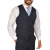 Italy Direct Navy Vest Suits