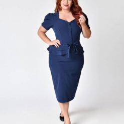 Navy Faith Fitted Dress By Stop Staring! Shop Women's