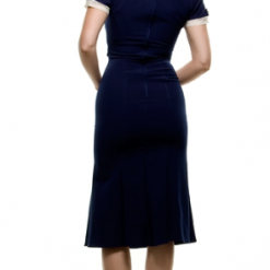 Navy Raileen Fitted Dress By Stop Staring!