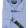 Italy Direct Shop Men's Blue Slim Fit Dress Shirt