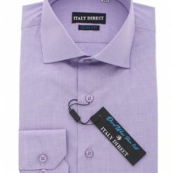 Italy Direct Dark Purple Slim Fit Dress Shirt Shop Men's