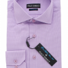 Italy Direct Purple Striped Slim Fit Dress Shirt Shop Men's