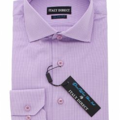Italy Direct Purple Striped Slim Fit Dress Shirt Shop Men's