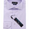 Italy Direct Purple Crosshatch Slim Fit Dress Shirt Shop Men's