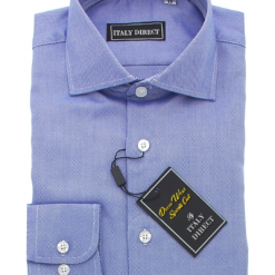 Italy Direct Dark Blue Sport Fit Dress Shirt