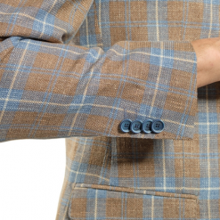 Italy Direct Slim Fit Brown And Blue Plaid Sport Jacket GB-SJ-VBC-46 Shop Men's 9 Italy Direct Slim Fit Brown And Blue Plaid Sport Jacket GB-SJ-VBC-46 Shop Men's