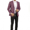 Italy Direct Shop Men's Slim Fit Red And Blue Plaid Sport Jacket GB-SJ-X11