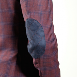 Italy Direct Shop Men's Slim Fit Red And Blue Plaid Sport Jacket GB-SJ-X11