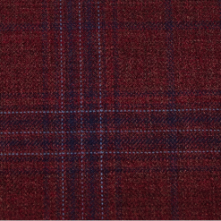 Italy Direct Shop Men's Slim Fit Red And Blue Plaid Sport Jacket GB-SJ-X11