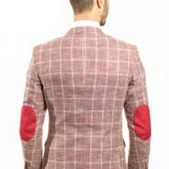 Italy Direct Slim Fit Red And White Plaid Sport Jacket GB-SJ-Guab-40 Shop Men's