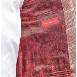 Italy Direct Slim Fit Red And White Plaid Sport Jacket GB-SJ-Guab-40 Shop Men's