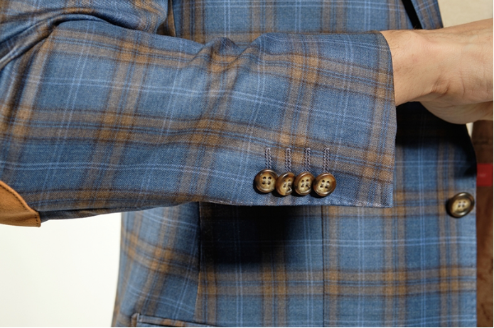 Italy Direct Shop Men's Slim Fit Blue & Mustard Plaid Sport Jacket GB-SJ-REDA-X3 6 Italy Direct Shop Men's Slim Fit Blue & Mustard Plaid Sport Jacket GB-SJ-REDA-X3