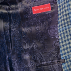 Italy Direct Slim Fit Blue & White Plaid Sport Jacket GB-SJ-VBC-44