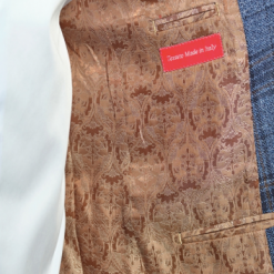 Italy Direct Slim Fit Blue And Brown Plaid Sport Jacket GB-SJ-VBC-45 Shop Men's