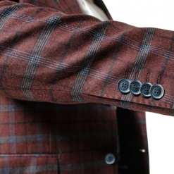 Italy Direct Classic Fit Red And Blue Plaid Sport Jacket ST-SJ-Reda-PR20-13 Shop Men's