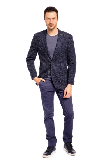 Italy Direct Shop Men's Slim Fit Navy Vintage Sport Jacket GB-MAR-SJ-16 3 Italy Direct Shop Men's Slim Fit Navy Vintage Sport Jacket GB-MAR-SJ-16