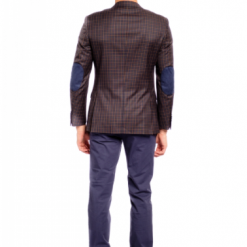 Italy Direct Slim Fit Blue & Brown Box Sport Jacket GB-SJ-F6 Shop Men's 7 Italy Direct Slim Fit Blue & Brown Box Sport Jacket GB-SJ-F6 Shop Men's