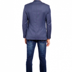 Italy Direct Slim Fit Black & Blue Sport Jacket GB-Drago-SJ-7