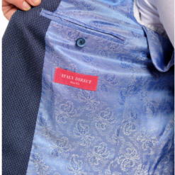 Italy Direct Slim Fit Black & Blue Sport Jacket GB-Drago-SJ-7