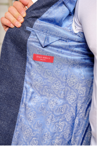 Italy Direct Slim Fit Blue Italian Threads Sport Jacket GB-ITA-SJ-21 Shop Men's 5 Italy Direct Slim Fit Blue Italian Threads Sport Jacket GB-ITA-SJ-21 Shop Men's