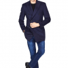 Italy Direct Navy Double Breasted Coat Shop Men's