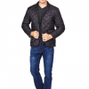 Italy Direct Shop Men's Black Quilted Jacket