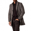 Italy Direct Herringbone Brown Single Breasted Overcoat Shop Men's