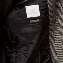 Italy Direct Herringbone Brown Single Breasted Overcoat Shop Men's