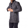 Italy Direct Grey Single Breasted Overcoat Shop Men's