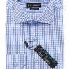 Italy Direct Blue & White Check Slim Fit Casual Shirt