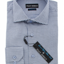 Italy Direct Blue Slim Fit Casual Shirt